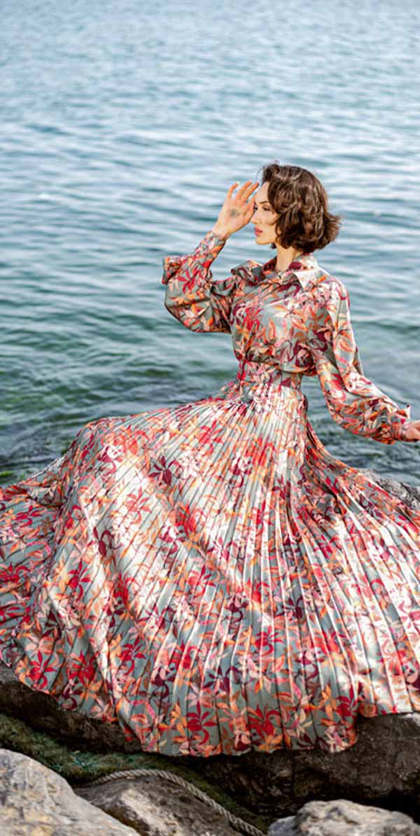 Alexandrite Skirt and Top Set