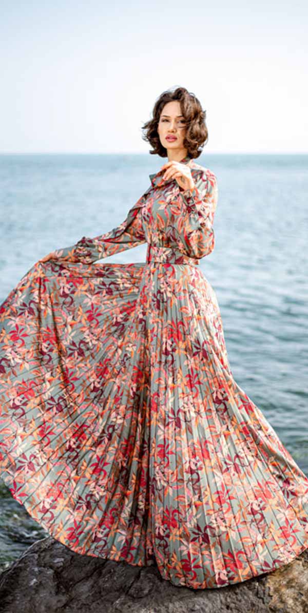 Alexandrite Skirt and Top Set