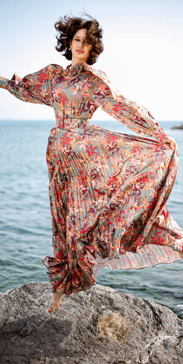 Alexandrite Skirt and Top Set