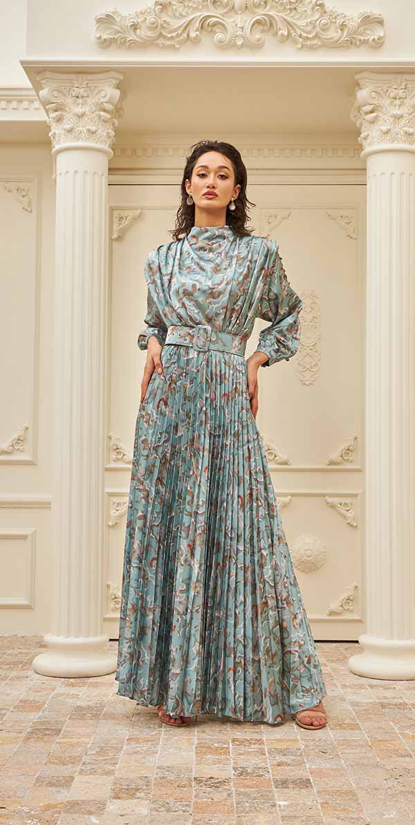 Elysia Top and Pleated Skirt