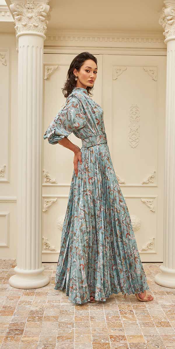 Elysia Top and Pleated Skirt