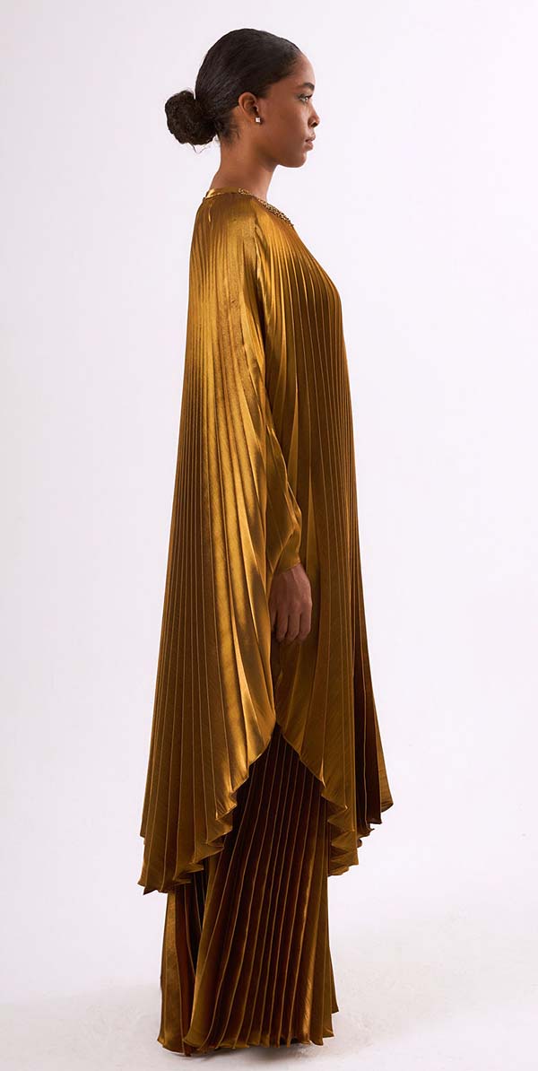 Majesty Pleated Kaftan and Trouser