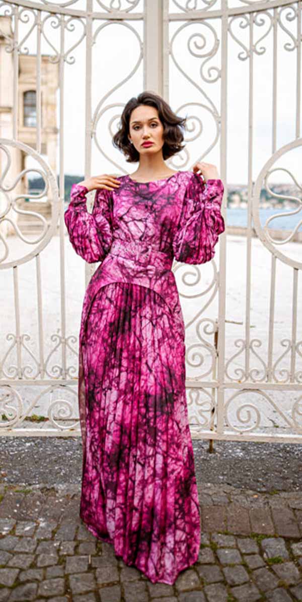 Pink Middle Mist Plisse Dress